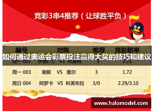 如何通过奥运会彩票投注赢得大奖的技巧和建议